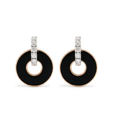 Ponte Vecchio Onyx And Diamond Earrings In Black
