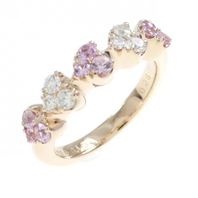 Pre-owned Ponte Vecchio Pink Gold (18k) Band Ring ()