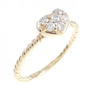 Pre-owned Ponte Vecchio Pink Gold (18k) Band Ring ()