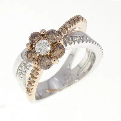 Pre-owned Ponte Vecchio Pink Gold (18k) Gold (18k) Band Ring ()