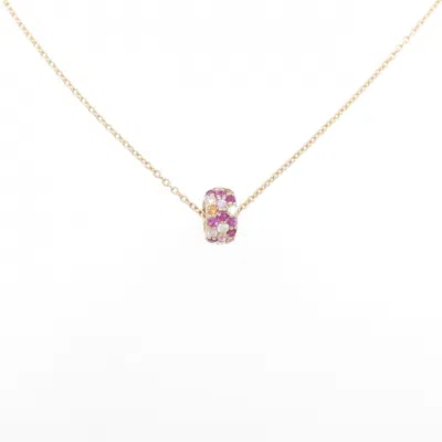 Pre-owned Ponte Vecchio Pink Gold (18k) Necklace () In Multi