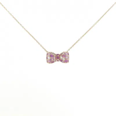 Pre-owned Ponte Vecchio Pink Gold (18k) Necklace () In Multi