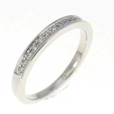 Pre-owned Ponte Vecchio Platinum Band Ring () In Multi