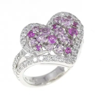 Pre-owned Ponte Vecchio White Gold (18k) Band Ring ()