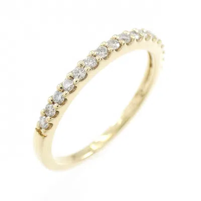 Pre-owned Ponte Vecchio Yellow Gold (18k) Band Ring ()