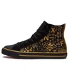 Pony Casual Canvas Shoes Black/golden In Multi