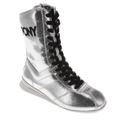 PONY PONY KO-80 HIGH VINTAGE METALLIC SNEAKERS