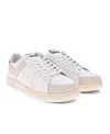 Pony Mens M-pro Low Lux Genuine Leather And Suede Premium Lace Up Athletic Sneaker Shoe In White,black
