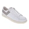 Pony Mens M-80 Low Genuine Leather Premium Lace Up Athletic Sneaker Shoe In White