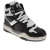 Pony Mens M110 Archive Genuine Leather Premium Lace Up Athletic Sneaker Shoe In Black