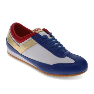 Pony Racer Lux Sneakers In White/blue/red