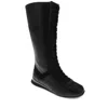 Pony Womens Ko-80 Extra High Genuine Leather Premium Lace Up Athletic Sneaker Shoe In Black