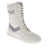 Pony Womens Ko-80 High Classic Genuine Leather And Suede Premium Lace Up Athletic Sneaker Shoe