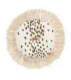 Poodle & Blonde Fringed Dalmation Circular Cushion