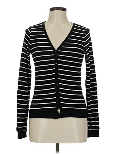 Pre-owned Poof Cardigan Sweater In Black