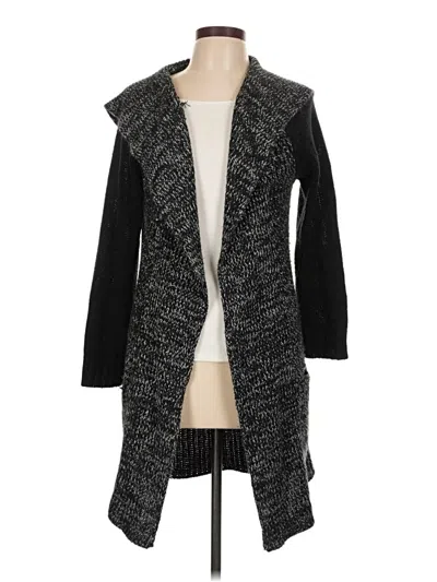 Pre-owned Poof Cardigan Sweater In Black