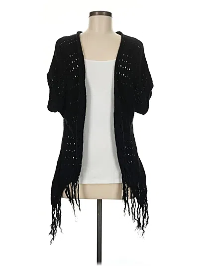 Pre-owned Poof Cardigan Sweater In Black