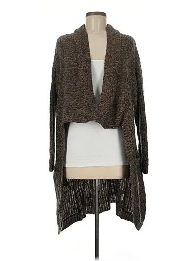 Pre-owned Poof Cardigan Sweater In Brown