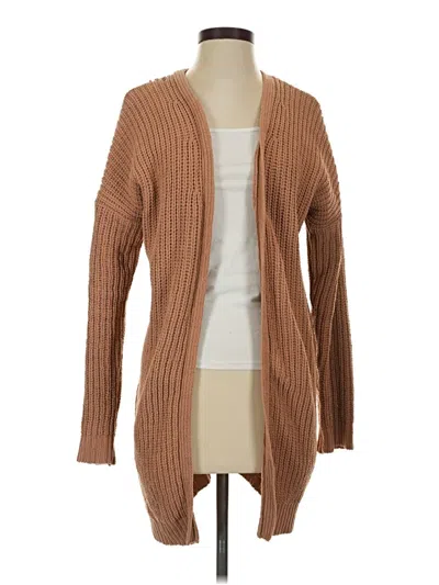 Pre-owned Poof Cardigan Sweater In Brown
