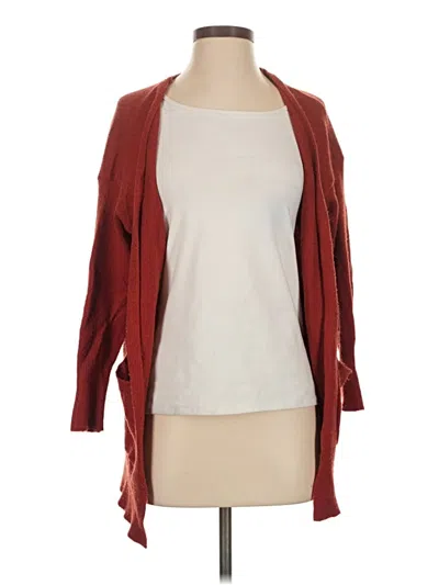 Pre-owned Poof Cardigan Sweater In Burgundy