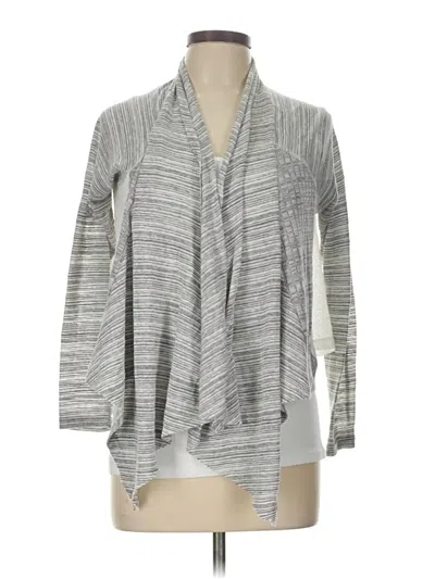 Pre-owned Poof Cardigan Sweater In Silver