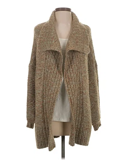 Pre-owned Poof Cardigan Sweater In Tan