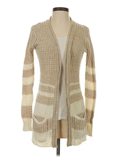 Pre-owned Poof Cardigan Sweater In Tan