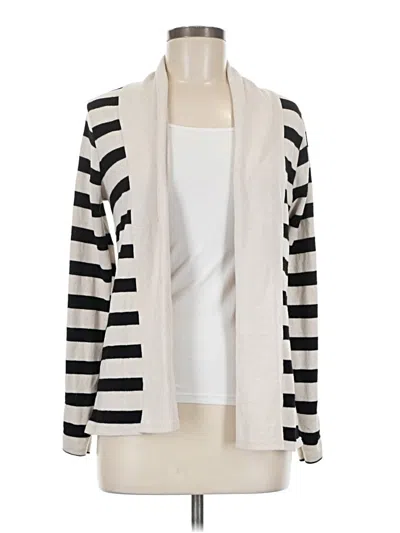 Pre-owned Poof Cardigan Sweater In White
