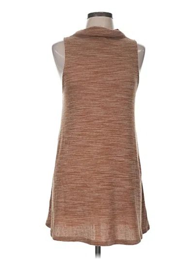 Pre-owned Poof Casual Dress In Brown