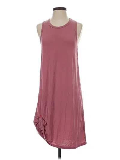 Pre-owned Poof Casual Dress In Burgundy