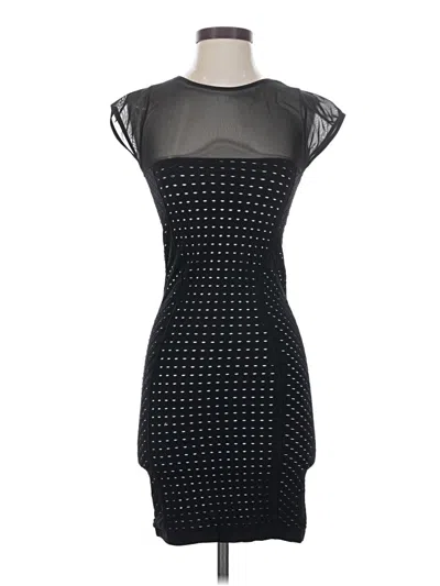 Pre-owned Poof Cocktail Dress In Black
