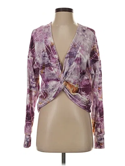 Pre-owned Poof Kimono In Purple