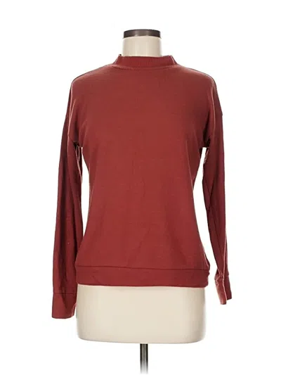 Pre-owned Poof Long Sleeve Top Burgundy Turtleneck Tops