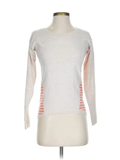 Pre-owned Poof Long Sleeve Top Gray Boatneck Tops