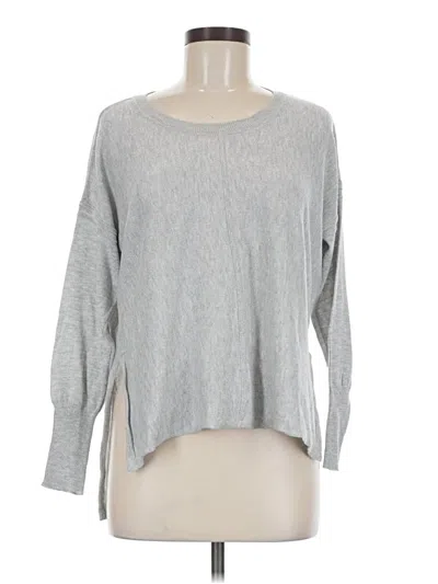Pre-owned Poof Long Sleeve Top Gray Crew Neck Tops