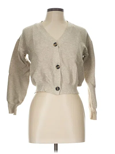 Pre-owned Poof Long Sleeve Top Gray Sweetheart Neckline Tops