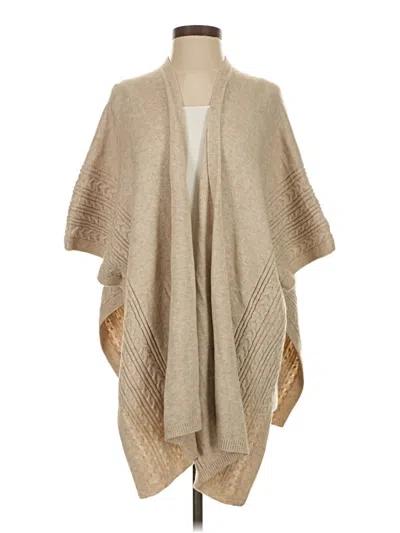 Pre-owned Poof Poncho In Brown