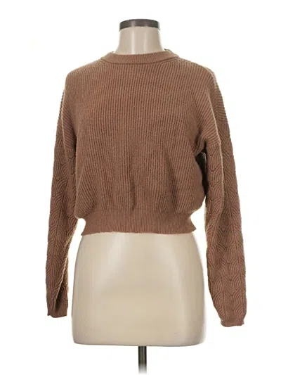 Pre-owned Poof Pullover Sweater In Brown