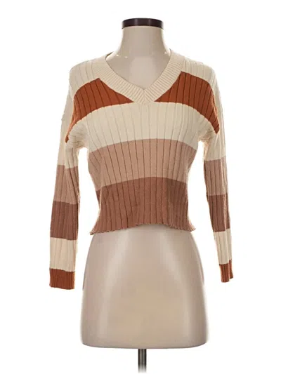 Pre-owned Poof Pullover Sweater In Brown