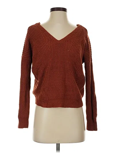 Pre-owned Poof Pullover Sweater In Brown