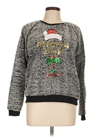 Pre-owned Poof Pullover Sweater In Gray