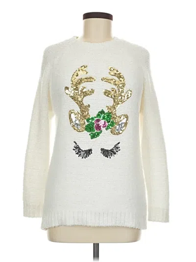 Pre-owned Poof Pullover Sweater In Ivory