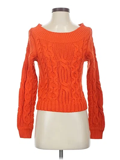 Pre-owned Poof Pullover Sweater In Orange