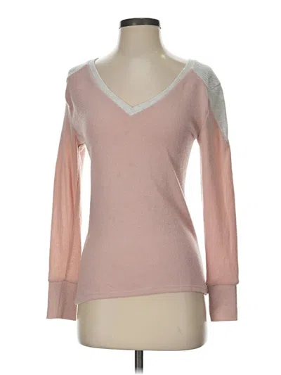 Pre-owned Poof Pullover Sweater In Pink