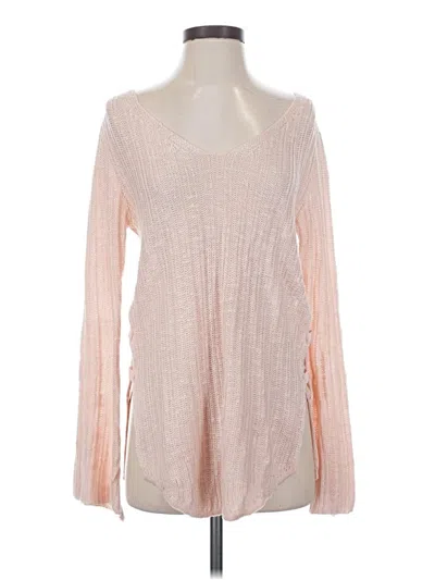 Pre-owned Poof Pullover Sweater In Pink