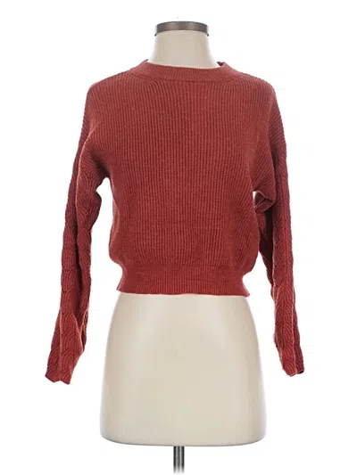 Pre-owned Poof Pullover Sweater In Red