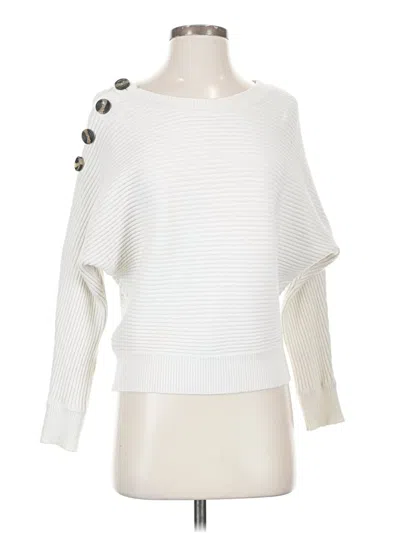 Pre-owned Poof Pullover Sweater In White