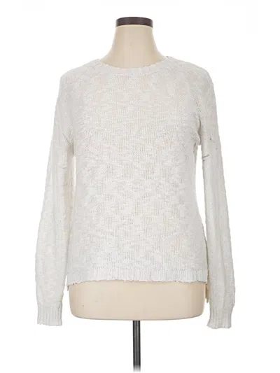 Pre-owned Poof Pullover Sweater In White