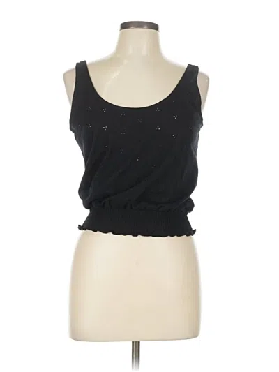 Pre-owned Poof Sleeveless Top Black Sweetheart Neckline Tops