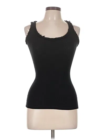 Pre-owned Poof Tank Top Black Strapless Neckline Tops